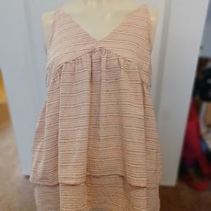 Doe and Rae crochet trimmed tank top